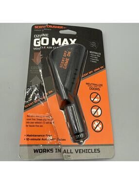 Scent Crusher Ozone GO MAX Vehicle Air Cleaner 12-Volt Odor Eliminator